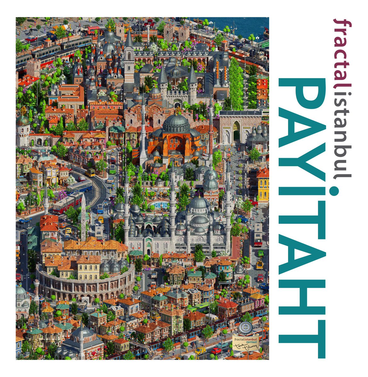 Fractal İstanbul - PAYİTAHT - Puzzle 1000 🧩
Ön sipariş e özel fiyatıyla. Mayıs Ortası Teslim. 🚛
shopier.com/26115480
İmparatorluklar Başkenti İstanbul. 
Topkapı Sarayı, Ayasofya, Sultanahmet, Hipodrom ve daha birçok tarihi eser tek bir karede buluştular.