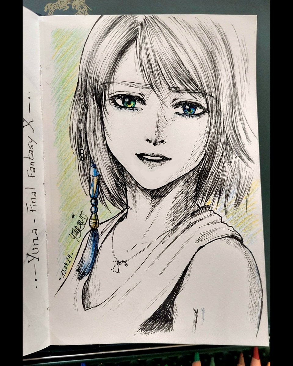 yindzeuss's tweet photo. A #sketch of #YUNA from #FinalFantasy X 🌼🌼🌼🌸 https://t.co/MsuLDdWtZx