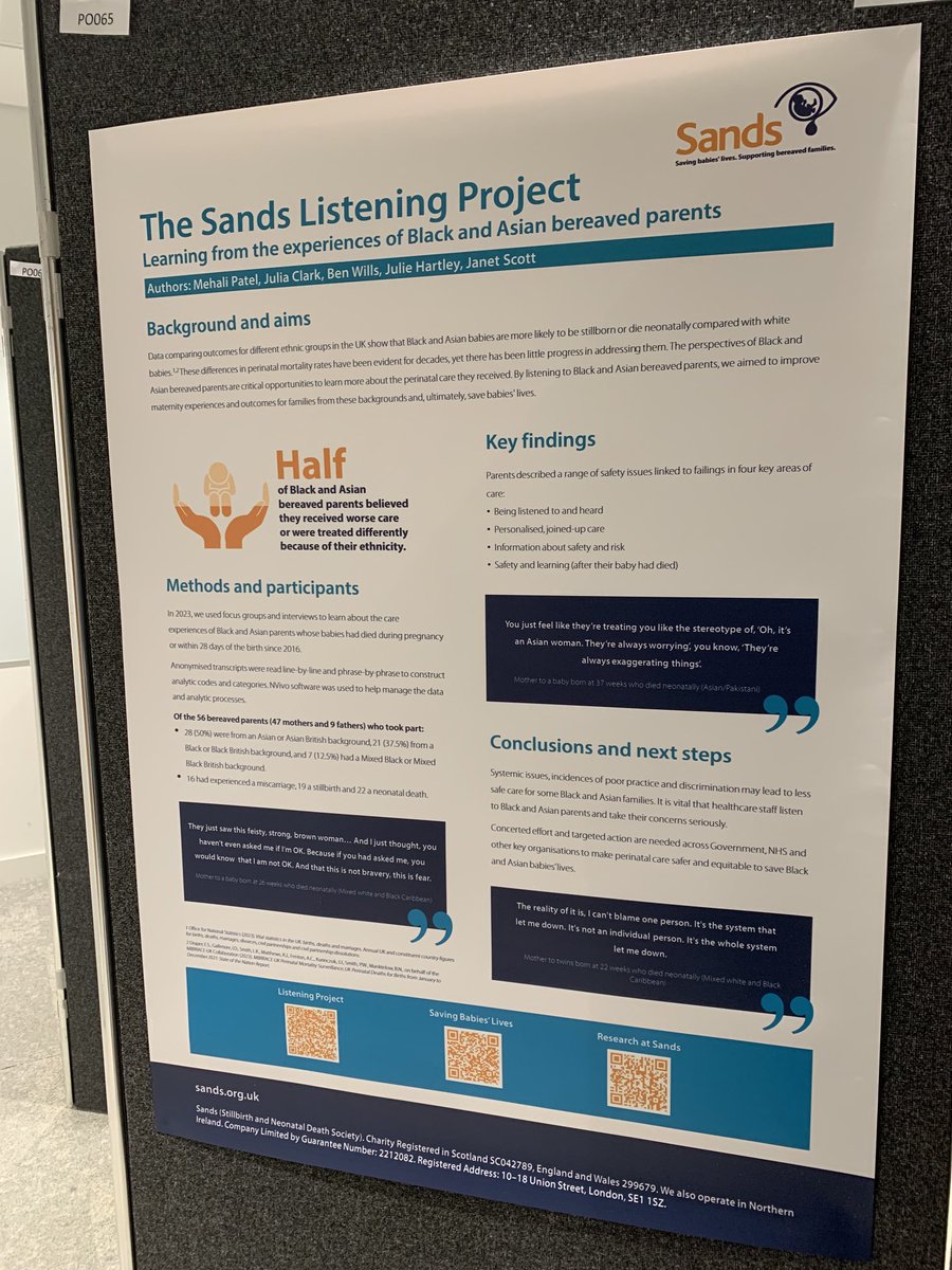 We’re at annual ⁦@BMFMSNews⁩ conference today and tomorrow presenting our poster on the ⁦@SandsUK⁩ Listening Project. If you’re attending please come and have a chat about our work!