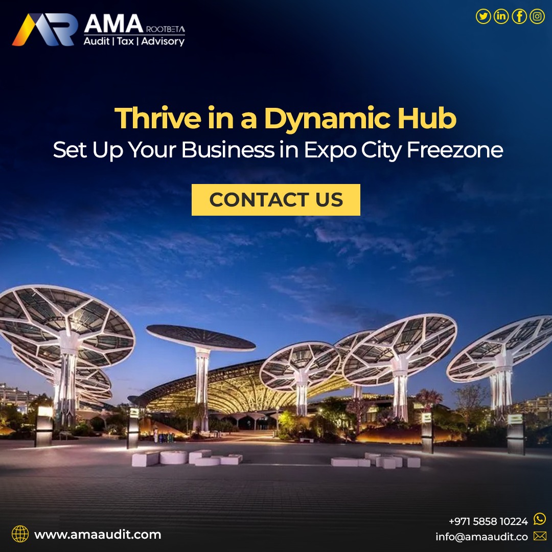 📢 Unveiling your business potential at Expo City Freezone? Our team at AMA Audit Tax Advisory can be your trusted guide. We offer comprehensive support for business setup, navigating licenses, tax registration, and ensuring ongoing compliance.🚀
#dubaiExpoCity #businesssetup