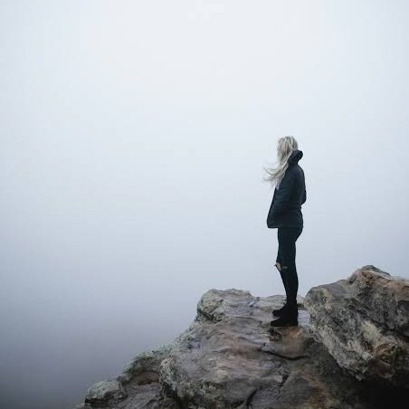 As she stood Upon the rocky ledge Her future unknown A rift now a wedge Unable to retreat Forward she must go Aware of the danger Guarded, she travels slow Hoping for a shining light A #marvelous adventure To unfold along the way Her happiness in sight #vss365