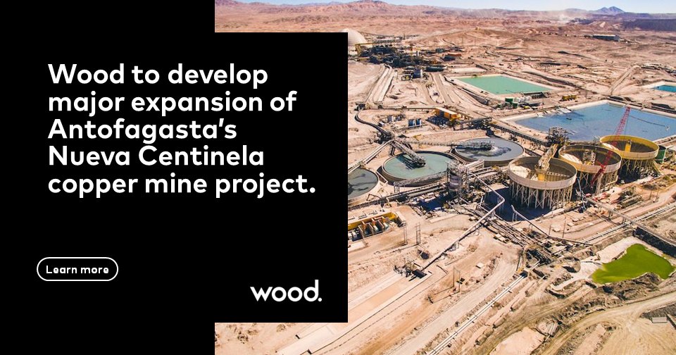 Wood has been appointed strategic partner by @aminerals to deliver programme management services to support the Nueva Centinela copper project in Chile. Find out more ➡ woodplc.com/news/latest-pr… #Mining #Minerals #EnergyTransition