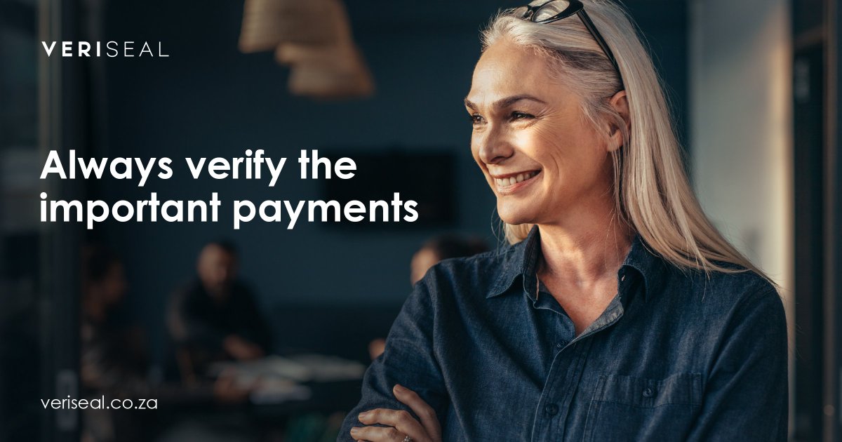 Don't leave payments to chance – ensure reliability and trust with Veriseal's Account Holder Verification Service. Verify important payments and safeguard your transactions.

Register at veriseal.co.za 

#Veriseal #AVS #RegisterToday