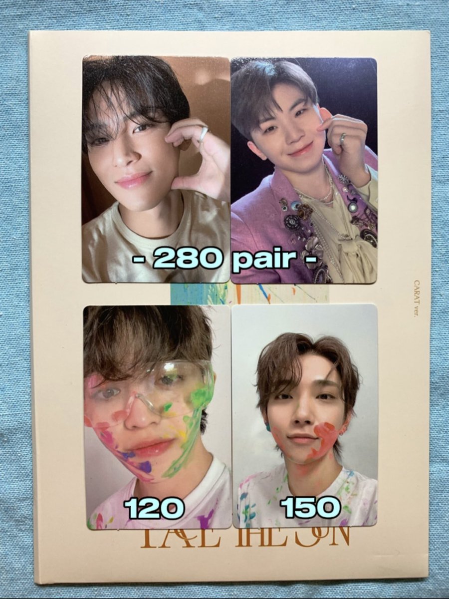 solkyhao's tweet photo. wts | lfb | seventeen pc | help rt | pls rt | ph🇵🇭

✩ face the sun carat ver pcs ✩

- price + pf + sf
- onhand
- rcbyt
- x sensi
- dm/reply to claim 

🏷️ fts pc face the sun carver mingyu heart cheek gyu woozi finger heart uji joshua shua seungcheol scoups https://t.co/Crf8W7BAi2
