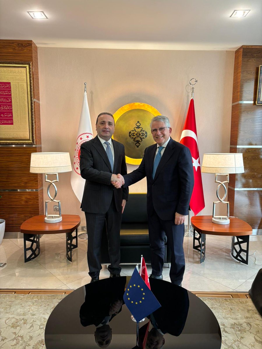 ✅#CBAM ✅#CustomsUnion We have common topics and common interests. 🇹🇷Türkiye is one of the 🇪🇺 EU's most important #trade partners. Great to align our common priorities with Deputy Minister of Trade Mustafa Tuzcu @mustuzcu @ticaret