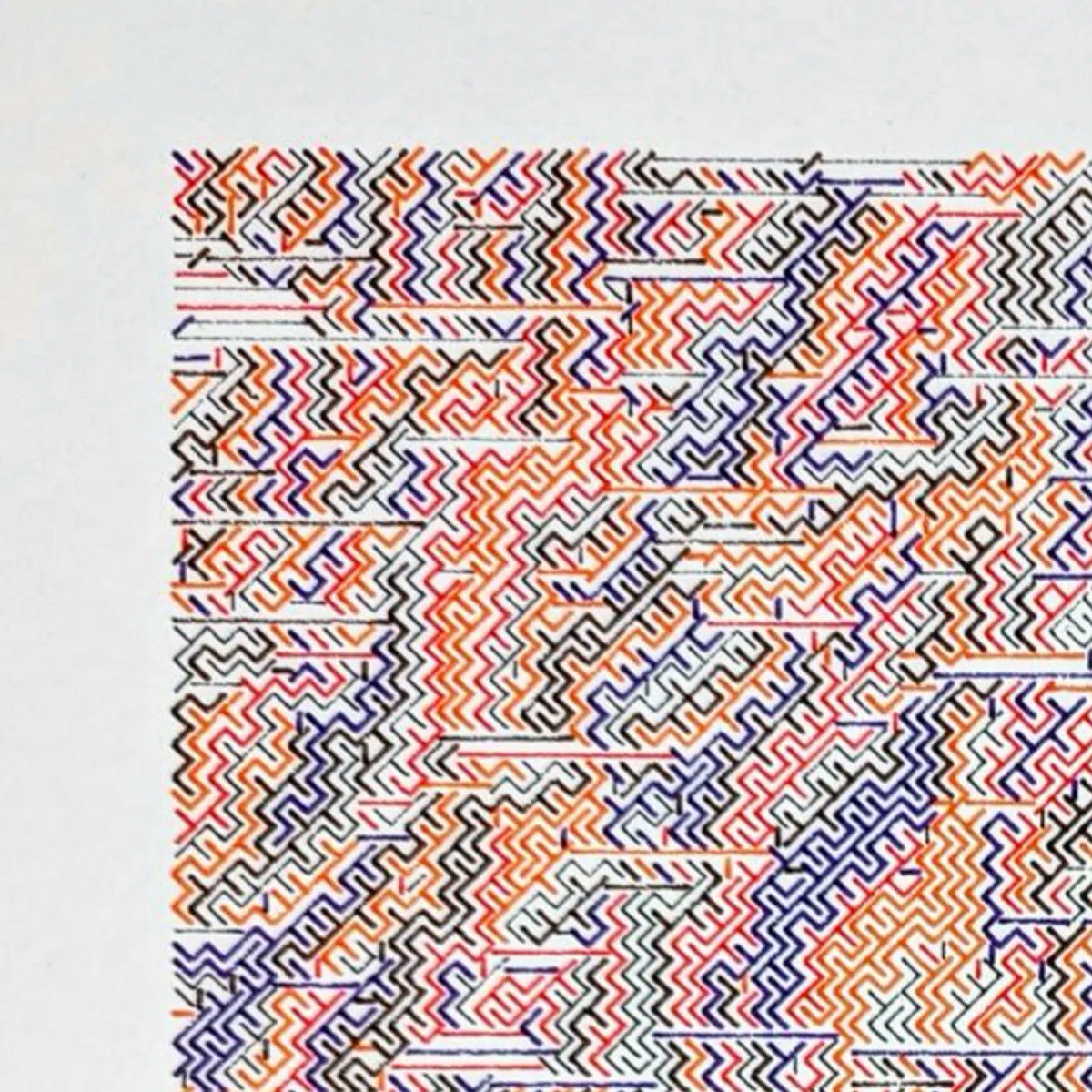 Breeze, 2024

Sakura fineliner on Terschelling paper
40 × 40cm / 15.7 × 15.7″

From my ongoing series of plotter drawings. Title preliminary. Photo taken with my cell phone.