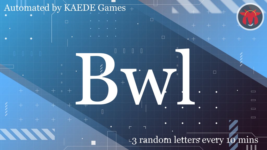 3letter_'s tweet image. B w l