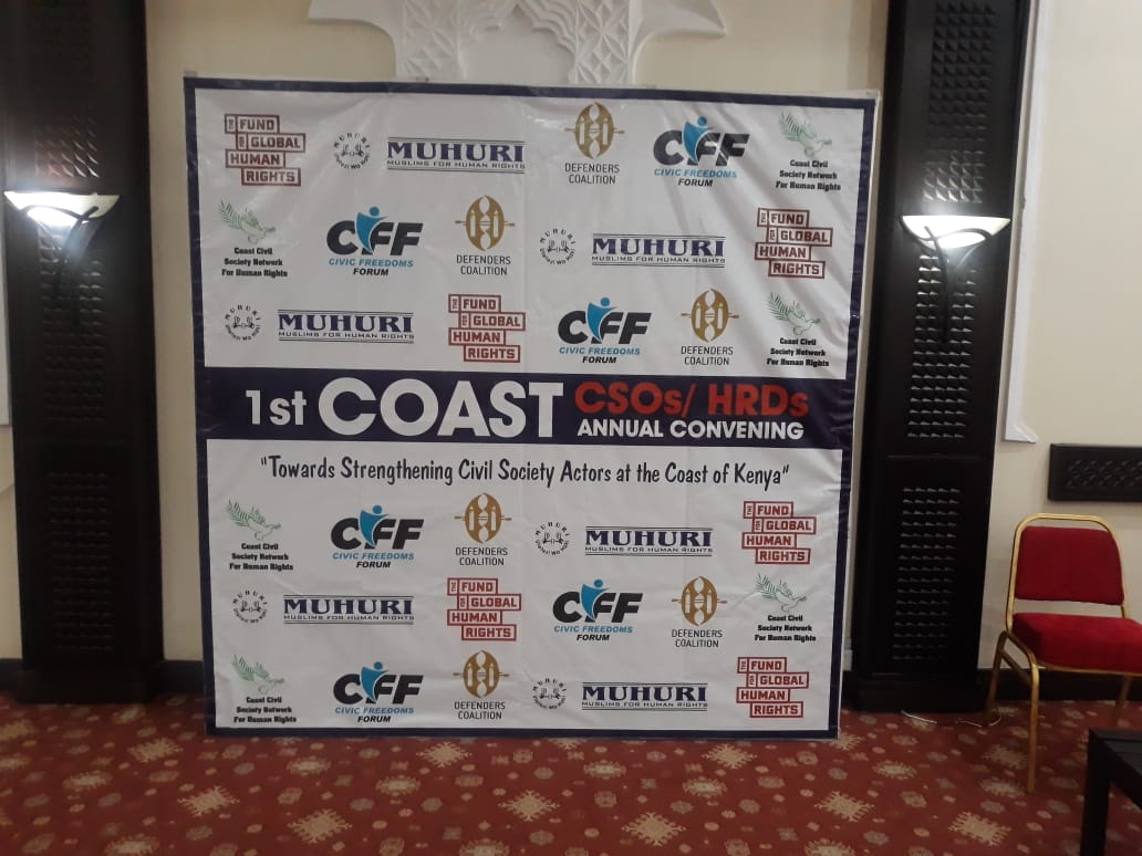 Today, with the support from @MUHURIkenya, we've gathered as the Coast Annual HRDs and CSOs to engage in peer learning and gain insights from seasoned HRDs to enhance the capacity of Civil Society Actors in the coastal region of Kenya.