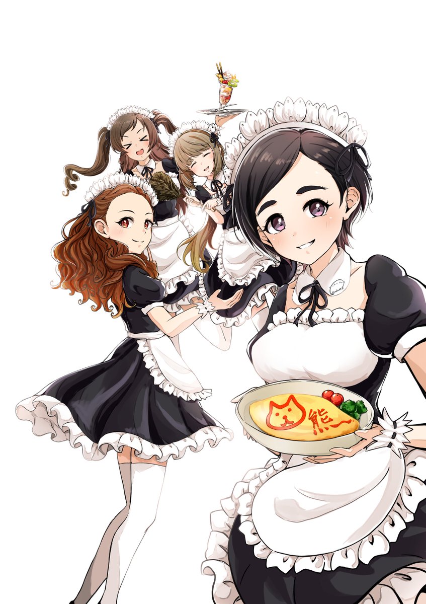 この間描いたやつの追加＆修正修正修正修正修正版
＃松尾千鶴
#関裕美  
#依田芳乃  
＃野々村そら
＃ピュアフルメイド