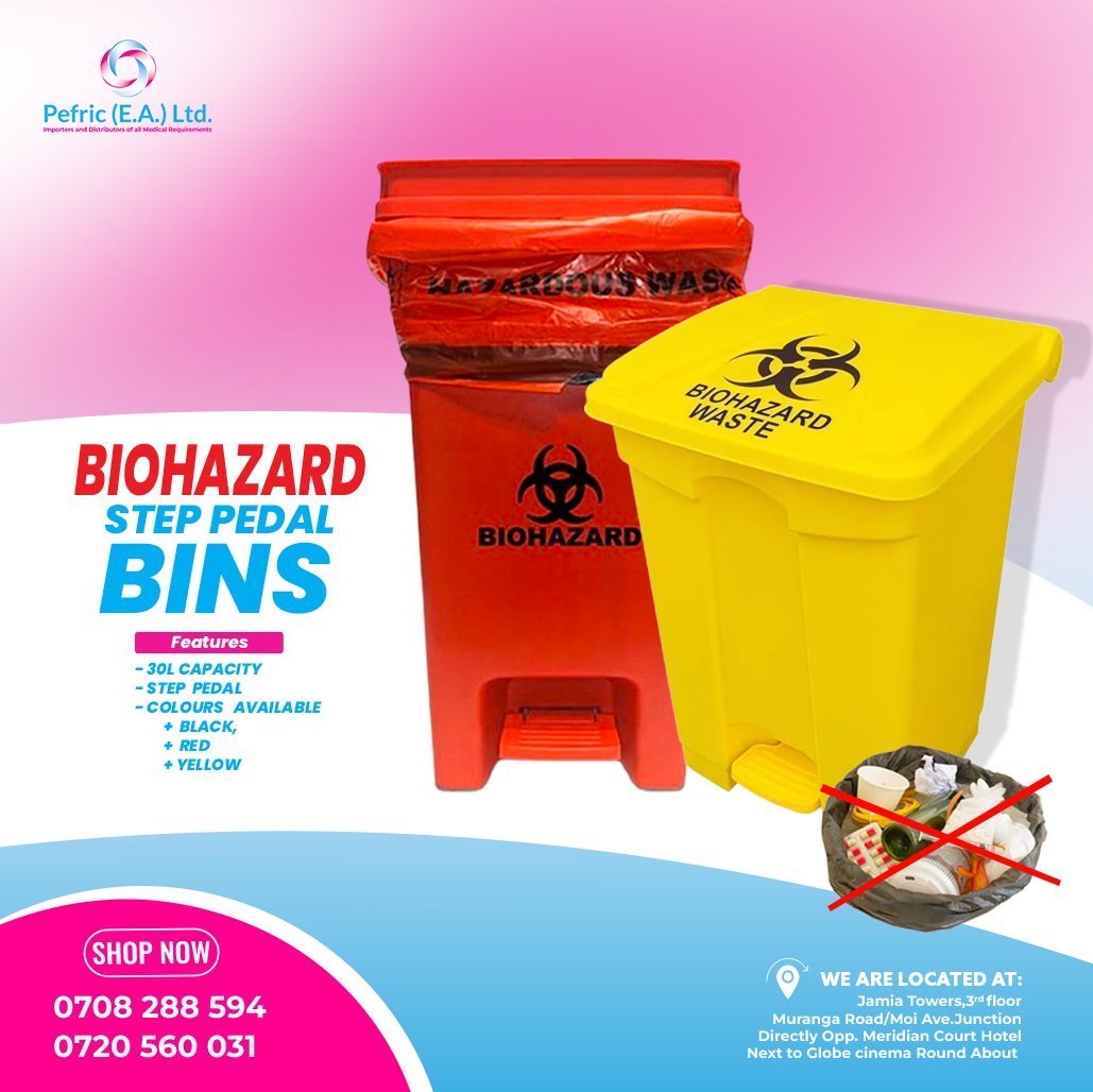 Say goodbye to the hassle of manual opening and ensure maximum hygiene with our convenient step pedal feature.  🏥✨  easy-to-use biohazard bins. Get yours today and experience the difference! #BiohazardBins #StepPedal #HygieneFirst #MedicalWaste 🌐🔒