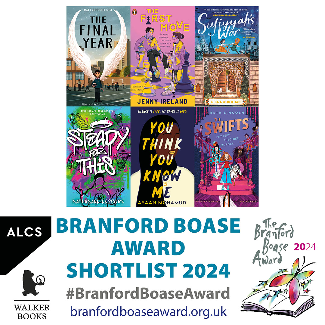 BranfordBoase's tweet image. The year's outstanding debut novels for children/young people - it's the shortlist for the #BranfordBoaseAward 2024. Congratulations to these talented new authors and to the editors who have supported and nurtured them. branfordboaseaward.org.uk/shortlist-2024/