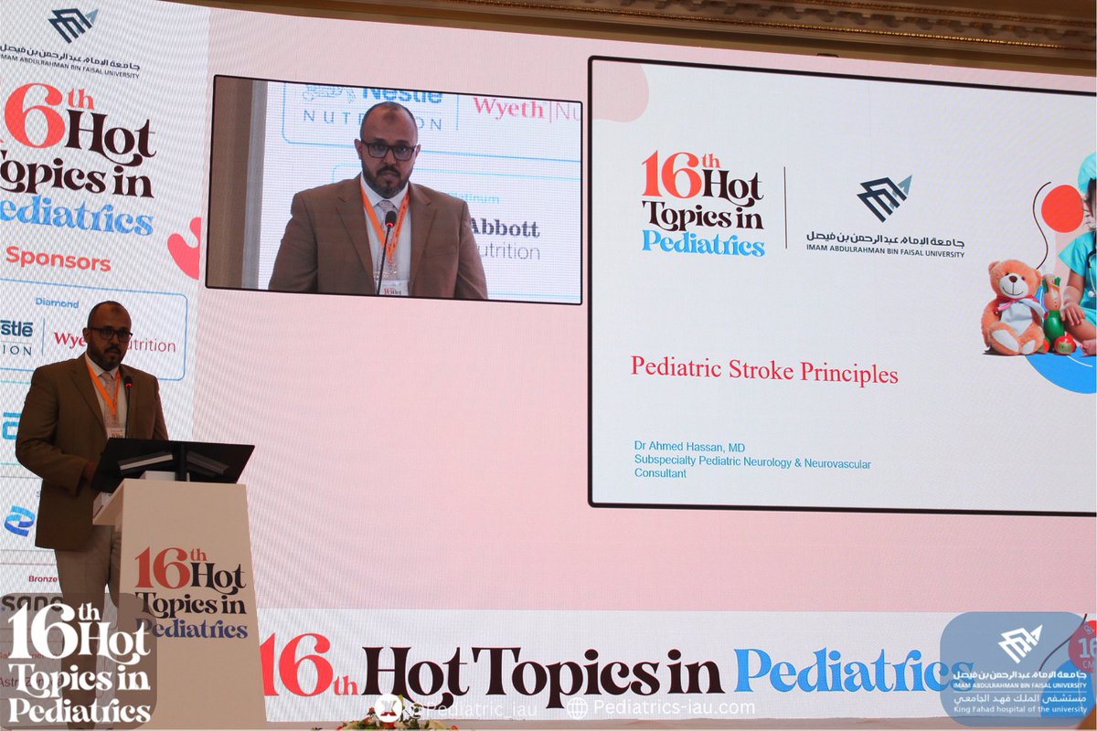 Pediatric_iau's tweet photo. Day 2, first session
Stay informed & save lives
“Updates in Pediatric Stroke”
By Dr. Ahmed Hassan
#HTP16 #16HTP2024 https://t.co/t3evQAOCHG