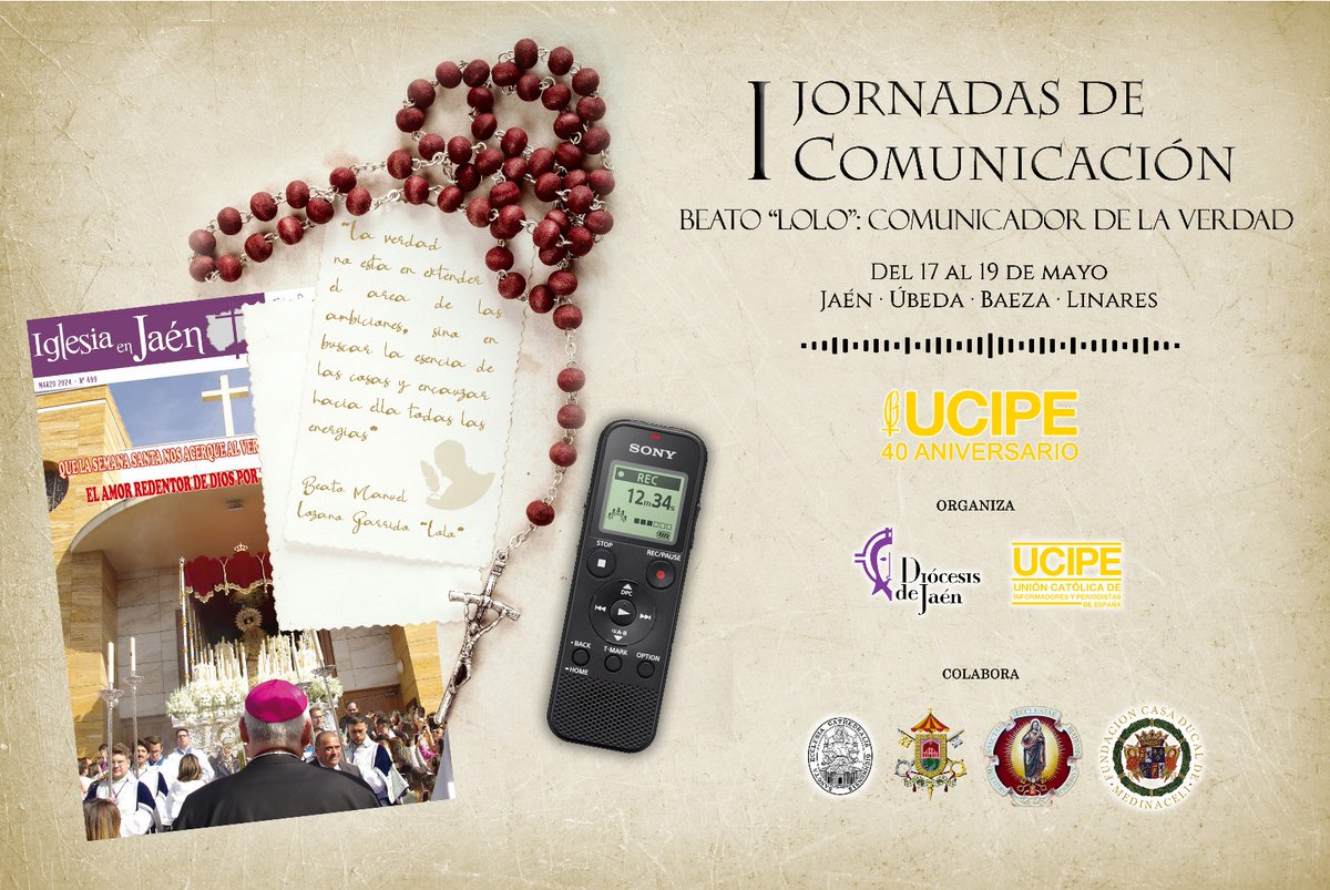 El obispado de Jaén y  UCIPE organizan las Jornadas de Comunicación 2024 ➡️diocesisdejaen.es/el-obispado-de…