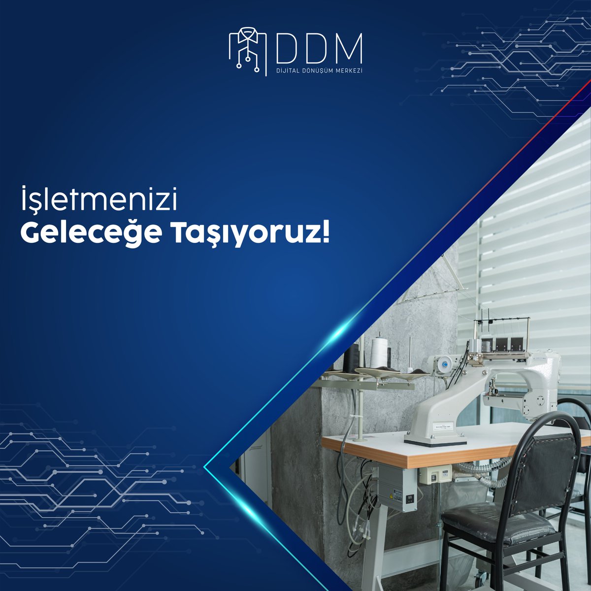 İHKİB DDM olarak, işletmenizi geleceğe taşımak için #dijitaldönüşüm ve #sosyaluygunluk alanlarında ihtiyaç duyduğunuz güçlü ve yenilikçi hizmetleri sunuyoruz. Siz de #hazırgiyim ve #tekstil sektörlerinde faaliyet gösteriyorsanız bizimle iletişime geçin! 

#ihkib #ihkibddm