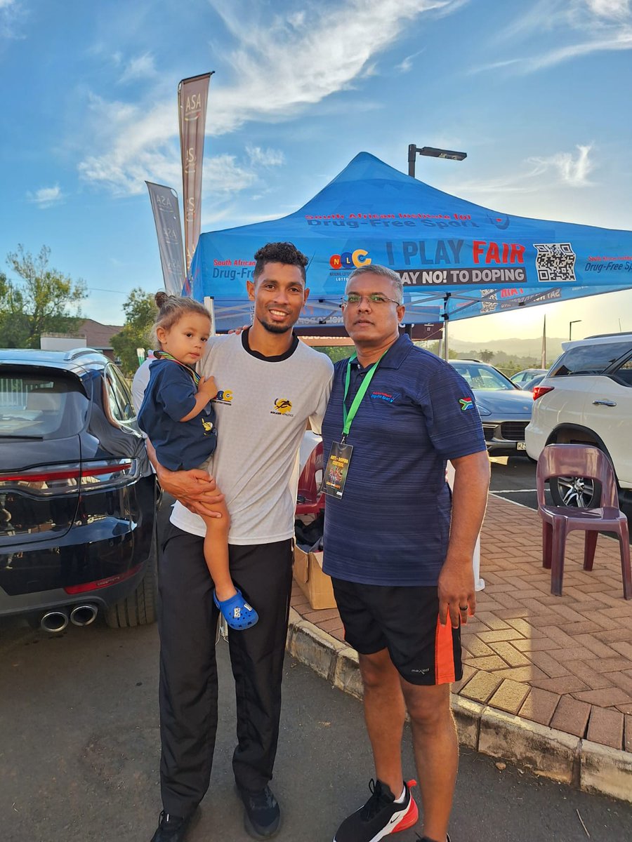 SAIDS was conducting an athlete engagement anti-doping program at Athletics SA Senior Champs in Msunduzi Sports field, KZN with @WaydeDreamer #WaydeVanNiekerk #AthleticsSASeniorChamps #AntiDoping