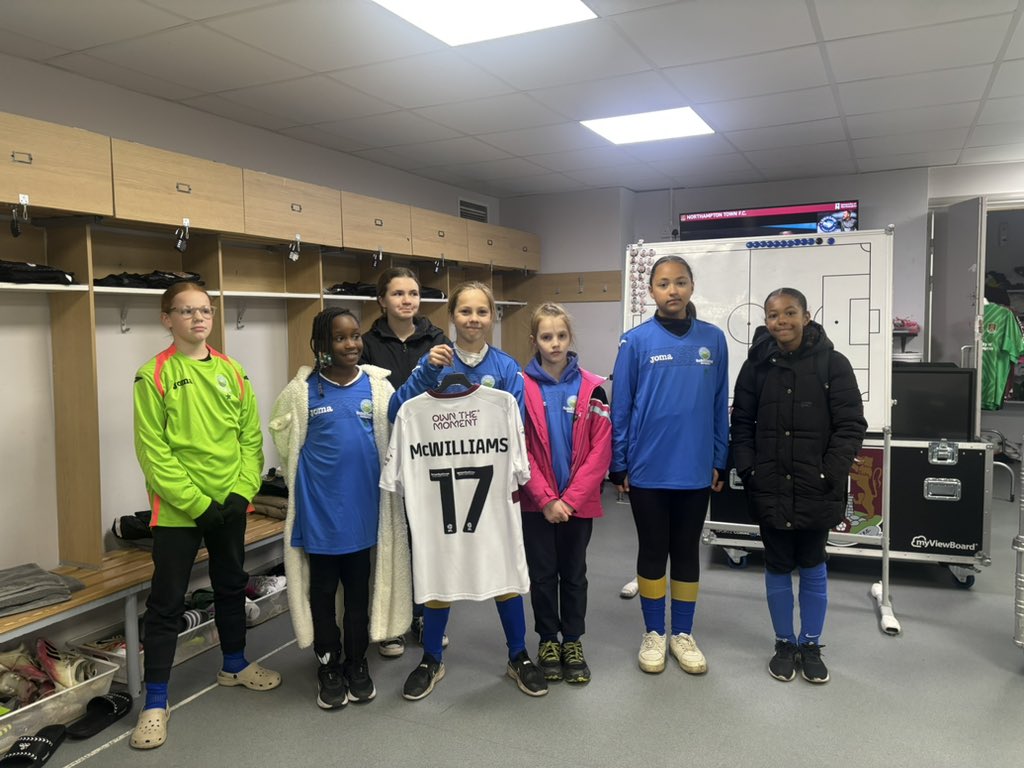Yesterday we had an amazing time at the Girls Takeover Football event at Sixfields stadium! We came away with GOLD medals and a trophy #Champions ⚽️🏟️ #shoearmy #dretsport #girlsfootball @DRETsport @DRETnews @NTFC_CT @NTFCWomen