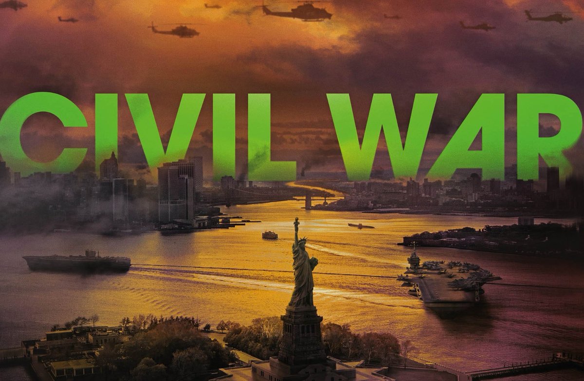 YGKere's tweet photo. Ne ratez pas #CivilWar d'Alex Garland (Devs, Ex Machina). A voir au ciné pour être pleinement saisi par l'intensité et la brutalité du conflit qu'il dépeint à travers l'objectif de reporters de guerre, brillamment interprétés. Chaotique, anxiogène, saisissant. Grand film. https://t.co/fZkNr7W5Sp