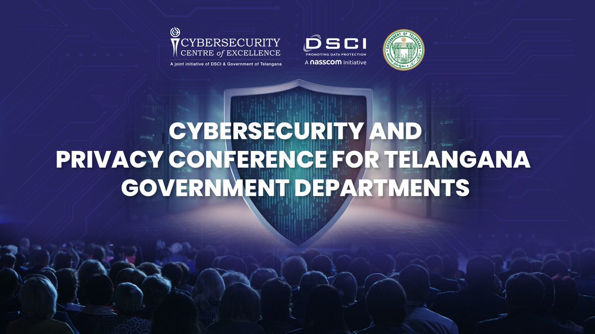 Cyber Security & Privacy Conference - Gov't Of Telangana (All IT Dept's) Organised by @ccoe_hyd 

#cybersecurity #privacy #digitalwellbeing  @Cyberdost
@ccoe_hyd @OffDSB @nasscom @likithgoud1
@TelanganaCOPs @TelanganaDGP @binayroy7
@AnilRachumalla @APPOLICE100 @NSDCINDIA…