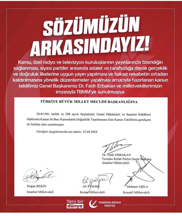 Sözümüzün Arkasındayız!