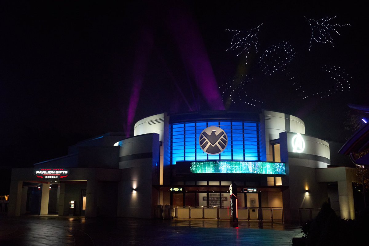 New #Marvel nighttime drone show “Find Your Super Power: Battle in the Sky' will start officially from tomorrow! New official show photos have been released by HKDL. #HKDL #HongKongDisneyland #hkdisneyland #disney #香港ディズニーランド #ディズニー