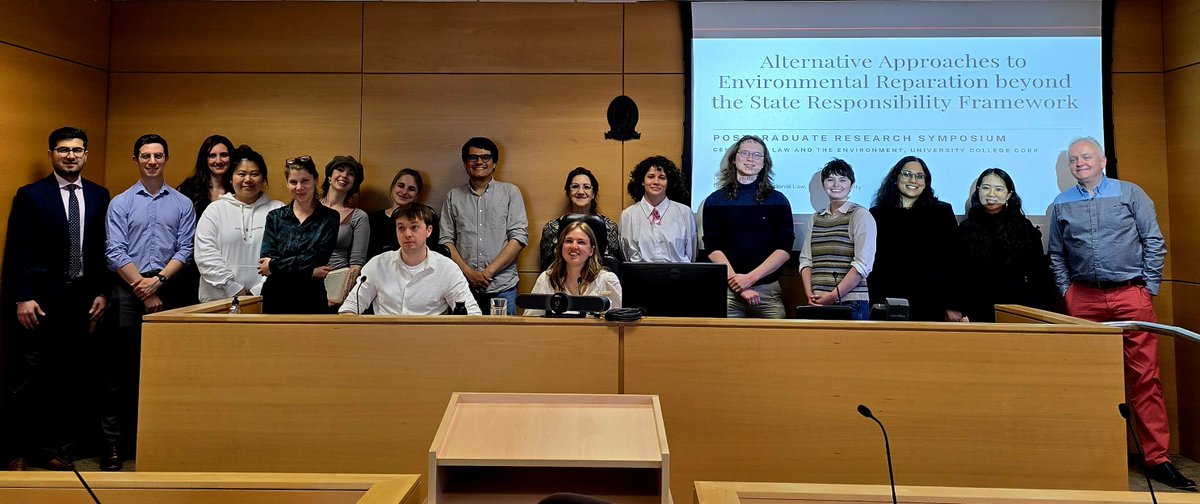 Our PG Research Symposium on Environmental Law covered a wide range of cutting-edge topics @LawUCC @eriucc @UCCResearch With thanks to @FPLogueLaw for sponsorship 🏛️⚖️🌎🍃 @LawEnvironment @EnvJusticeUCC