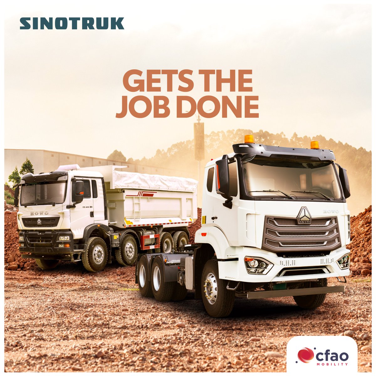 When it comes to carrying heavy loads, trust the SINOTRUK to deliver.🚚  

#SinoTruk #CFAOMobility