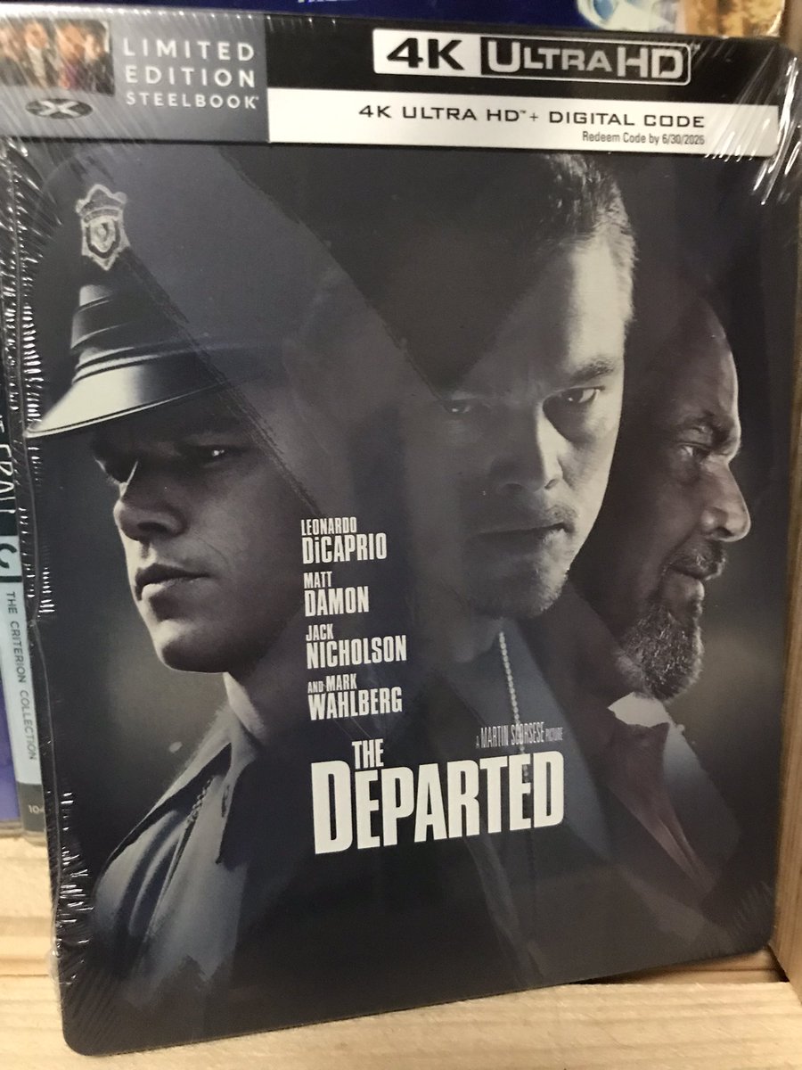 Yesterday and today! Upgraded my DVD of “The Departed” to 4K! Can’t wait to check this out. Thanks again to @diabolikdvd for this! #PhysicalMedia #DVDCollection #4K #Cinema #MartinScorsese #FilmX
