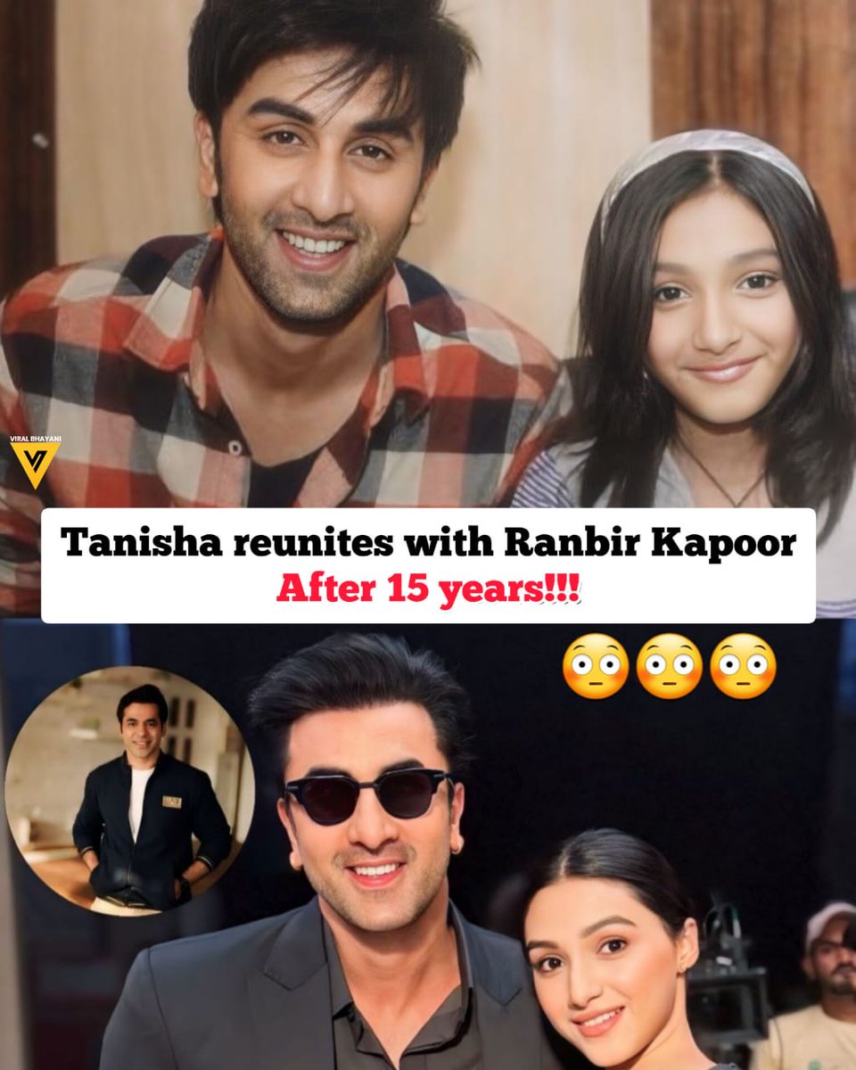 Reunions like these are truly memorable as Tanisha reunites with Ranbir Kapoor after 15 years🥹✨ #ranbirkapoor