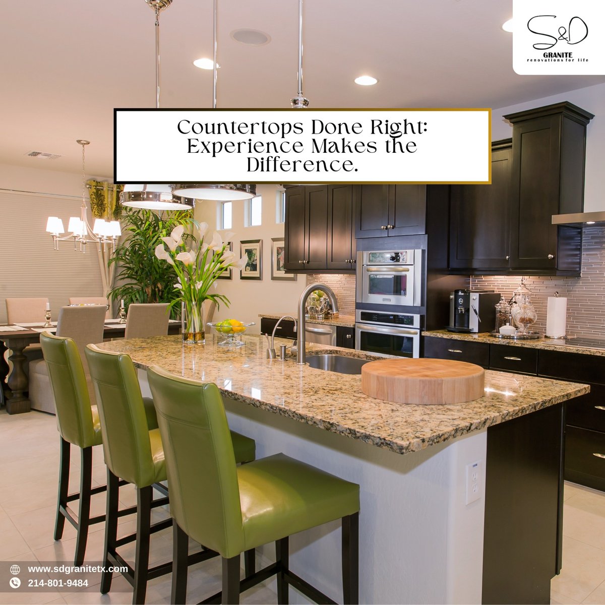 Countertops Done Right: Experience Makes the Difference.

Contact us for more:
Visit sdgranitetx.com📍
Call - 📞214-801-9484

#granite #marblecountertops #quartzitecountertops #granitecounters #granitecountertops #marble #tiles #kitchendecor #kitchenideas