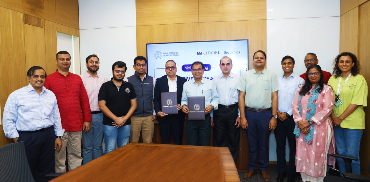iitbombay's tweet photo. #IITB is proud to collaborate with Citadel Securities to set up the IITB-Citadel Securities Quantitative Research Lab at its upcoming Centre for Research in Financial Markets. https://t.co/jg8NSmodiy