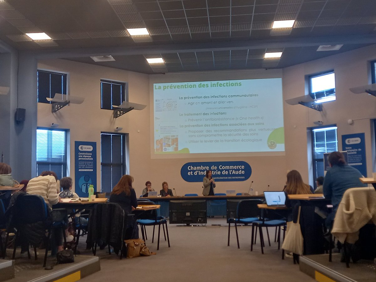 CPIASOccitanie's tweet photo. Notre journée ReP-PCI débute en force avec la transition écologique en santé, thématique présentée par le Dr Sandrine Canouet ! https://t.co/Zr4MNA3QRB