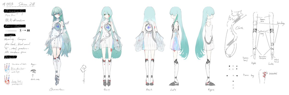 #shizuuu_lab
Garment design drawings of Shizu 2.φ

Designer: KAMIHARI