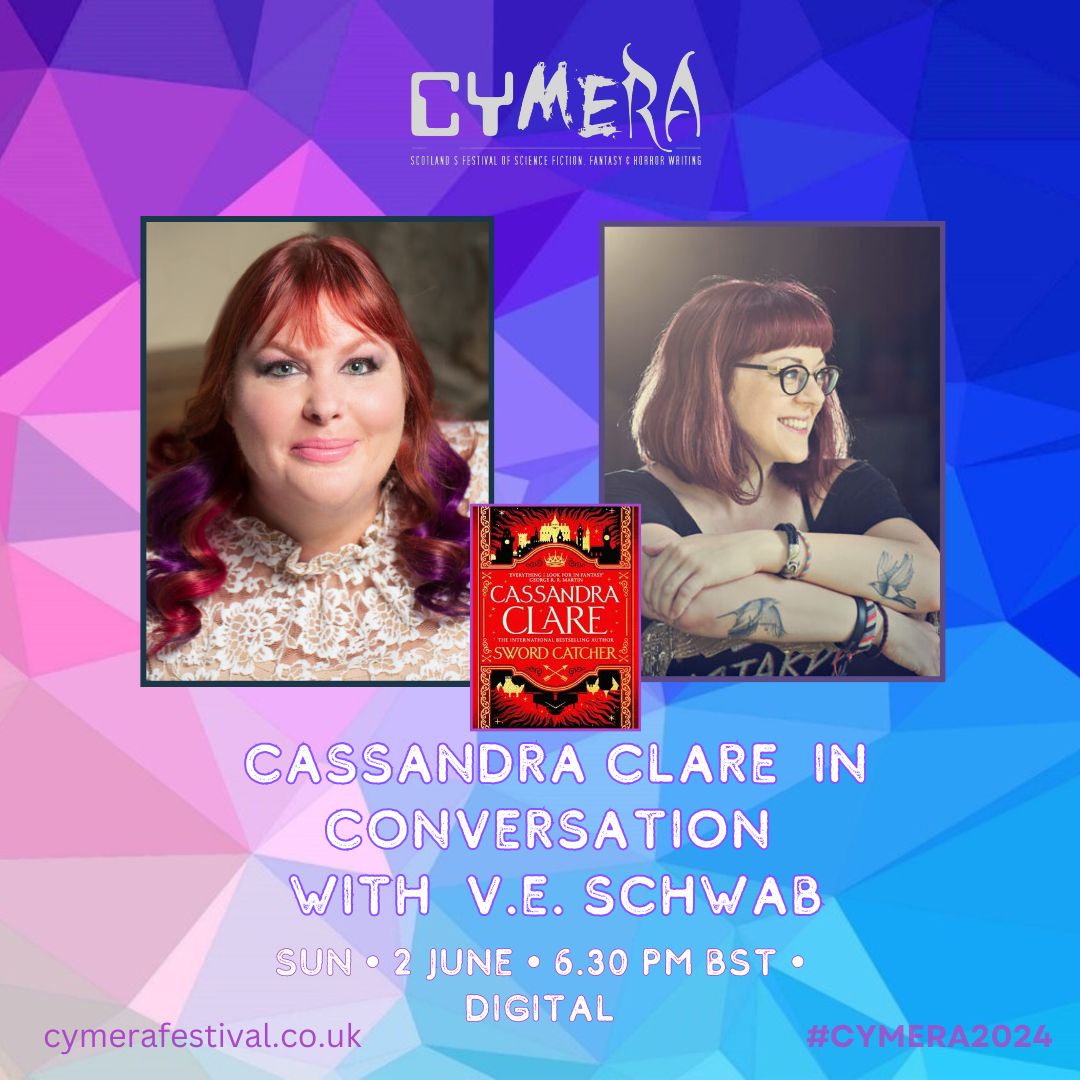 Cymera Festival (@cymeraf) on Twitter photo 🖊️ Cassandra Clare is joining us to talk about her new book Sword Catcher. <a href="/cassieclare/">Cassandra Clare</a>
She'll be in conversation with fellow writer <a href="/veschwab/">Victoria/V.E. Schwab</a> 🖊️ Cassandra Clare is joining us to talk about her new book Sword Catcher. <a href="/cassieclare/">Cassandra Clare</a>
She'll be in conversation with fellow writer <a href="/veschwab/">Victoria/V.E. Schwab</a>