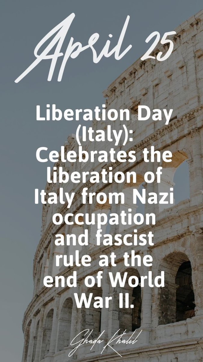 April 25 

#liberationday #Italia #italy