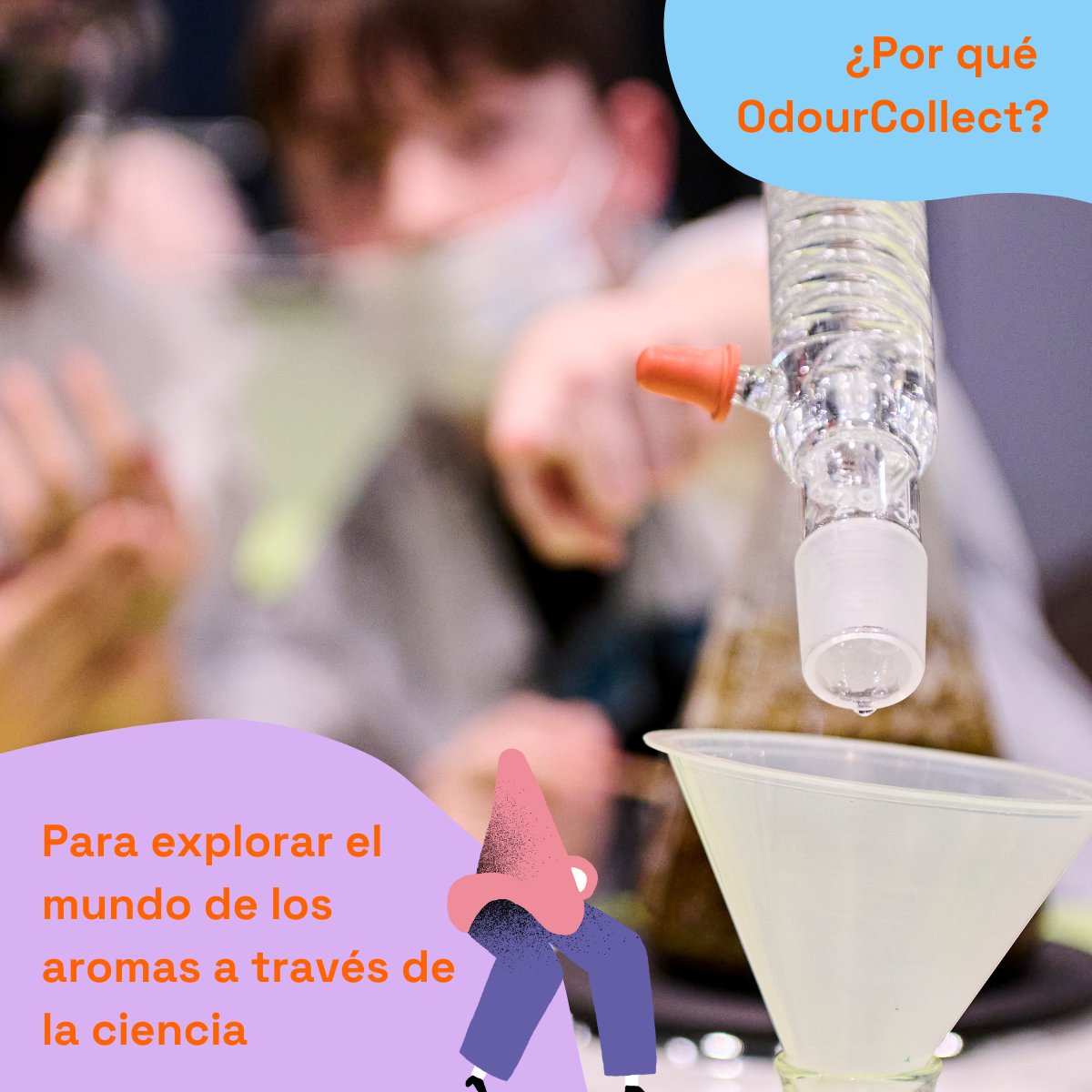 El olor no se ve ni se toca, pero nos acompaña día a día y estimula el más antiguo y complejo de nuestros sentidos: el OLFATO. ¡Experimenta la conexión sensorial interactuando al mismo tiempo con ciencia, historia, y arte en este taller!⤵️  scienceforchange.eu/servicio/talle…