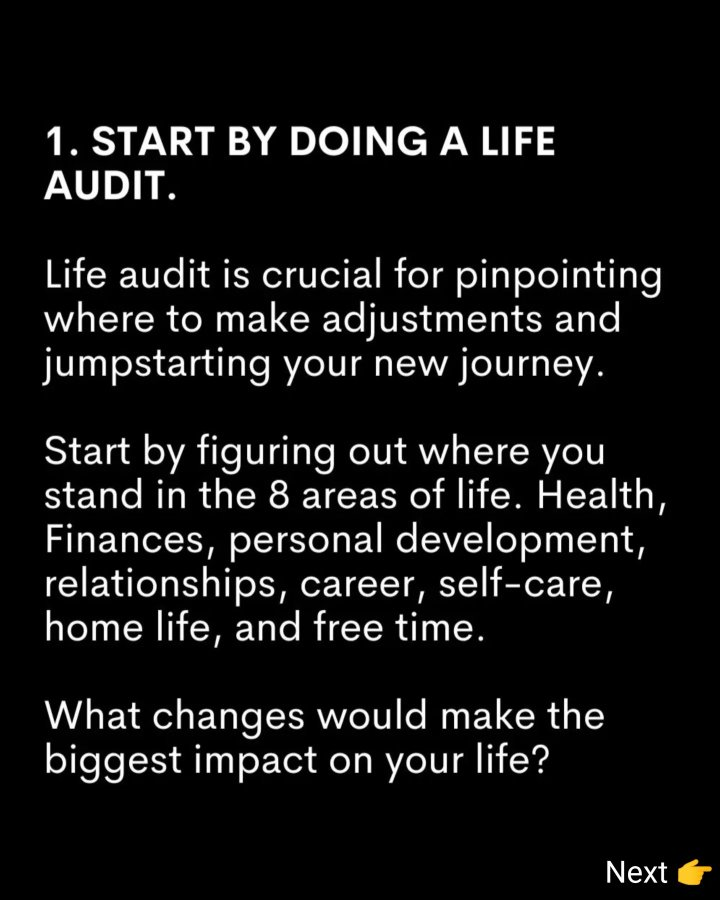 How to create the life you want in 1 year:

1.