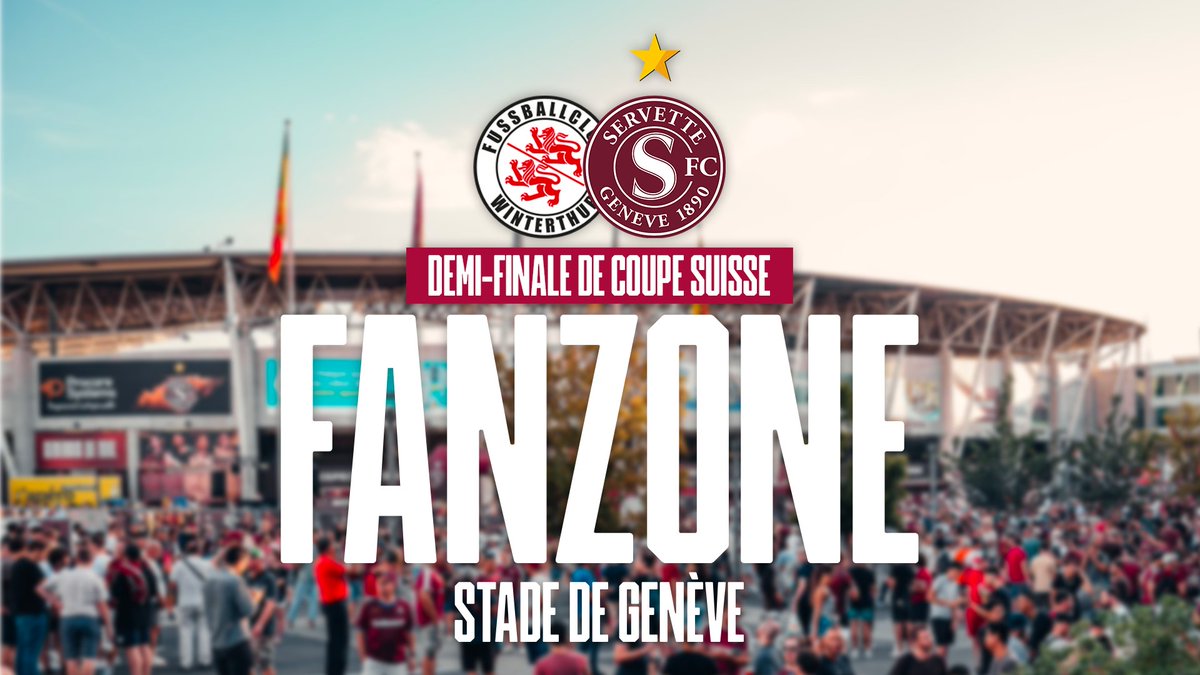 ServetteFC's tweet photo. 𝗕𝗢𝗡𝗡𝗘 𝗡𝗢𝗨𝗩𝗘𝗟𝗟𝗘 ! 🥰

Pour les personnes qui n'ont pas de billet, une FanZone sera mise en place ce dimanche pour la demi-finale de Coupe de Suisse 💪

Plus d'infos à venir.

#NotreVilleNotreClub https://t.co/MRSvTxDVFO