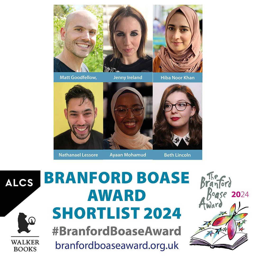 Congratulations to the six debut authors on the 2024 #BranfordBoaseAward shortlist: Matt Goodfellow, Jenny Ireland, Hiba Noor Khan, Nathanael Lessore, Beth Lincoln, Ayaan Mohamud. Exhilarating new voices! Find out more about them now on our website branfordboaseaward.org.uk/shortlist-2024/