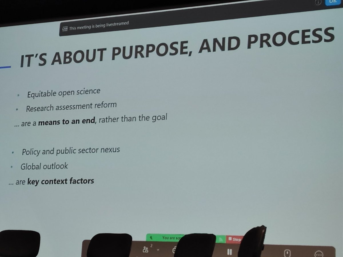 Equitable #openscience and #researchassessment are a mean, not the goal. Well said @LidiaBorrellDam #OPERAS2024