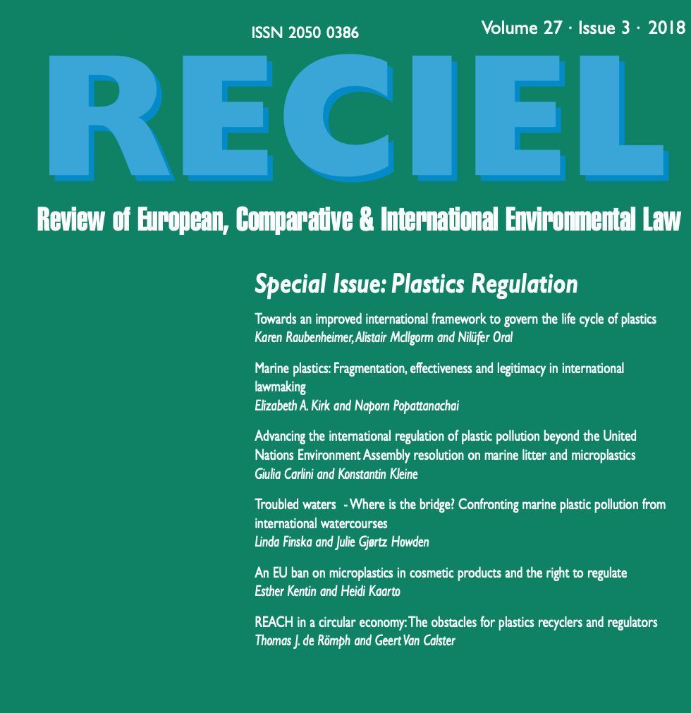 🌊 As #INC4 is underway and States respond to a Revised Zero Draft text, dive into this #RECIEL Special Issue from November 2018 on Plastics Regulation. #PlasticPollution #EnvironmentalLaw 📚💡 buff.ly/4b0poO0