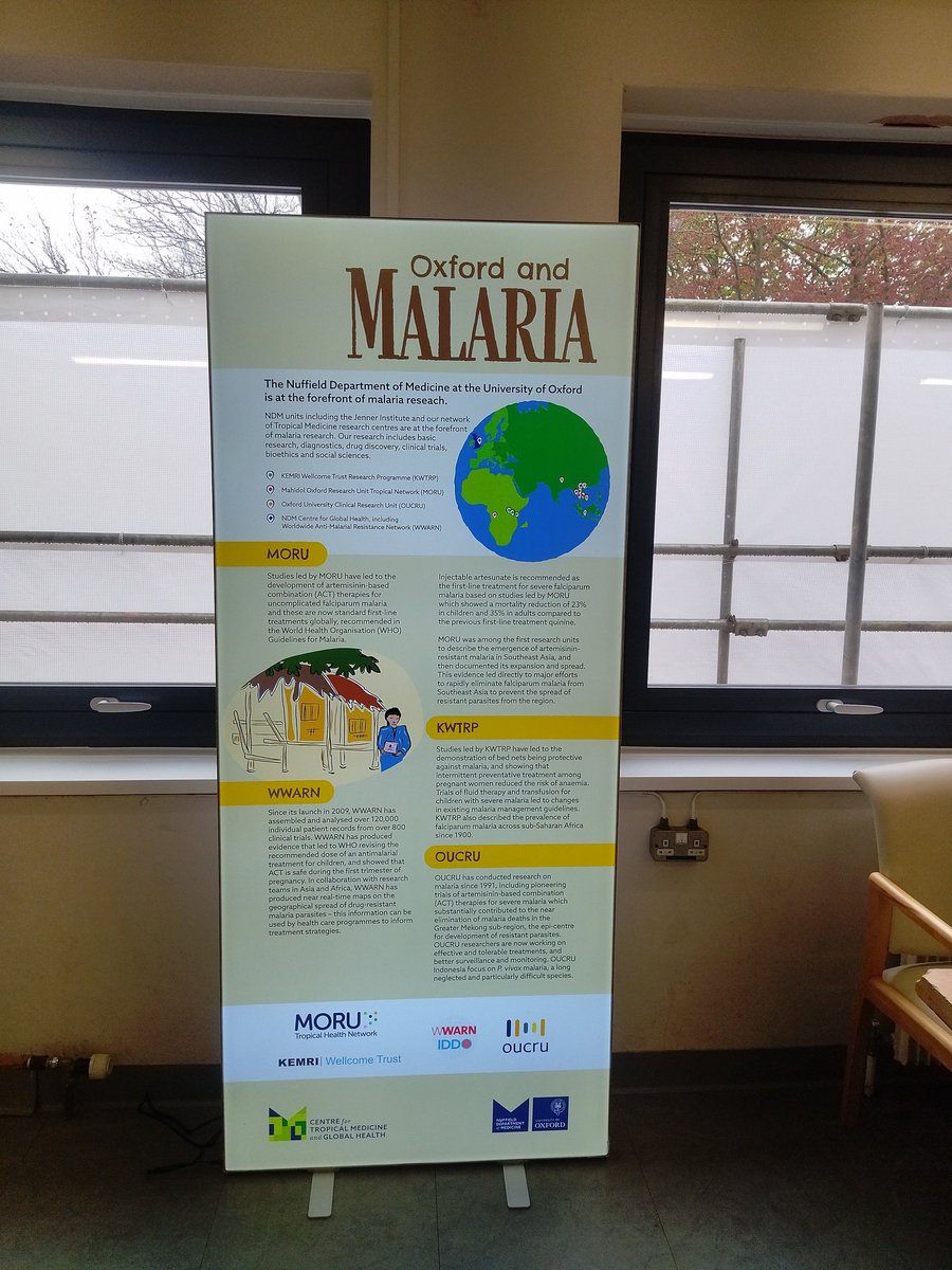 Visit us this #WorldMalariaDay for the Malariaworld exhibition at JR Hospital Academic Centre Level 3! @NDMOxford @TropMedOxford