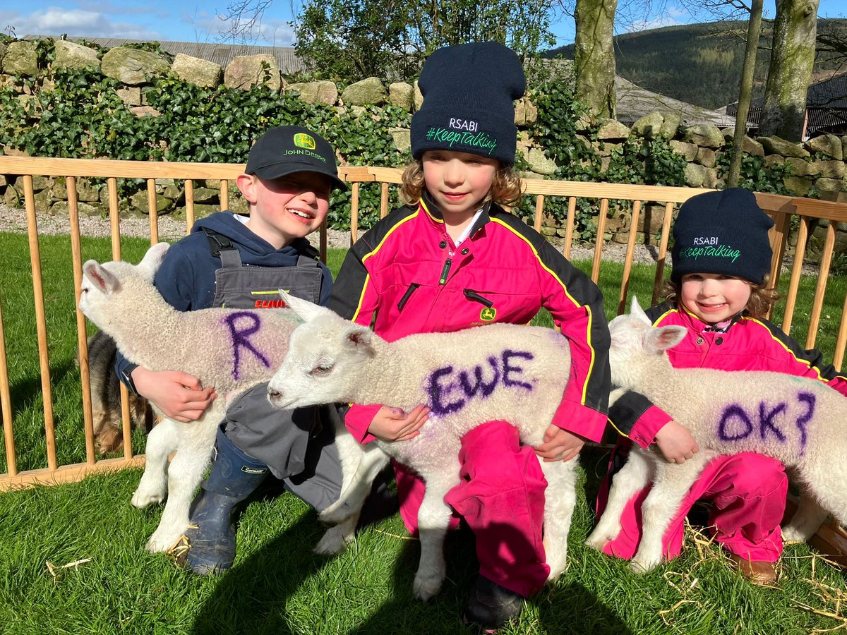 We’re loving the way the farming community (all ages!) is getting behind our #KeepTalking #AreEweOkay campaign with @SAYFC to encourage everyone to look out for friends, neighbours and family during such a difficult spring. Here’s some of the junior members of the team at