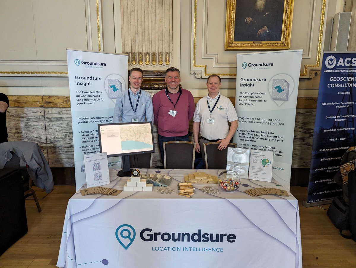 We're ready for a busy day at the @agsgeotech Annual Conference in London! If you're attending, don't hesitate to pop by our stand to meet our team and learn all about our free data viewer groundsure .io. Have a great conference! #geotechnical #geoenvironmental #engineering