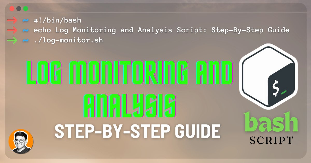 Learn how to streamline log analysis with our latest blog post: 'Building a Log Monitoring and Analysis Script in Bash: A Step-by-Step Guide.' 
Dive deep into #BashScripting and #Automation to enhance your #DevOps workflows. Check it out now! lnkd.in/dtYu9nn2 #TechTips
