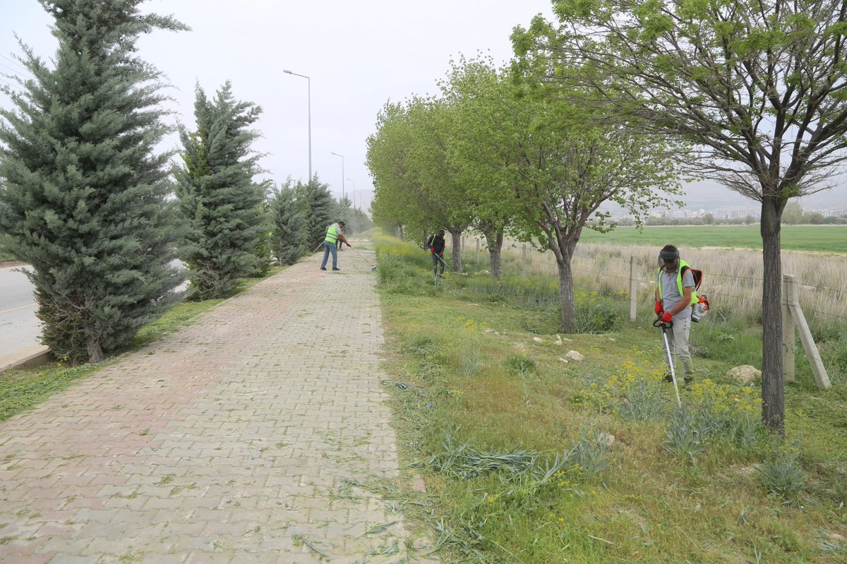 Daha güzel görünen peyzaj için ufak bir bahar temizliği 🥰 📍Devlet Bahçeli Bulvarı