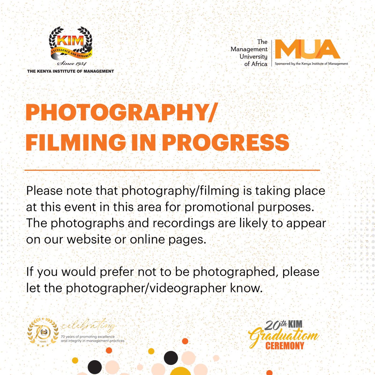 KIMKenya's tweet photo. Please note:  Photography is taking place  during the rehearsals and graduation for promotional purposes. The photographs and recordings made are likely to appear on our social media channels as well as our website 
#KIMGraduation2024 https://t.co/n2vMuc58EZ