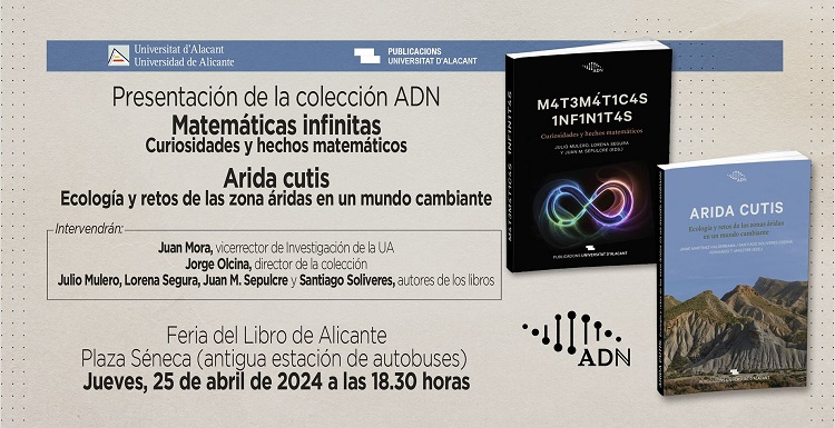 📚🏜️ Hoy a las 18:30 en la Feria del Libro de Alicante (Plaza Séneca), no te pierdas la presentación del libro del blog #AridaCutis: 'Ecología y retos de las zonas áridas en un mundo cambiante' ⬇️ web.ua.es/es/actualidad-…