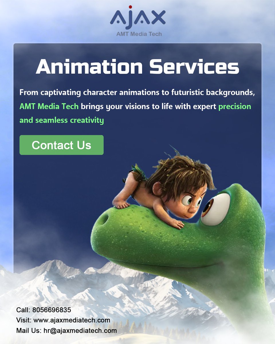 AMTMediaTech's tweet photo. Step into a realm of limitless imagination with AMT's array of animation services. From enchanting creatures to futuristic backgrounds, let us bring your vision to life with precision and flair. https://t.co/38mw9gITVV