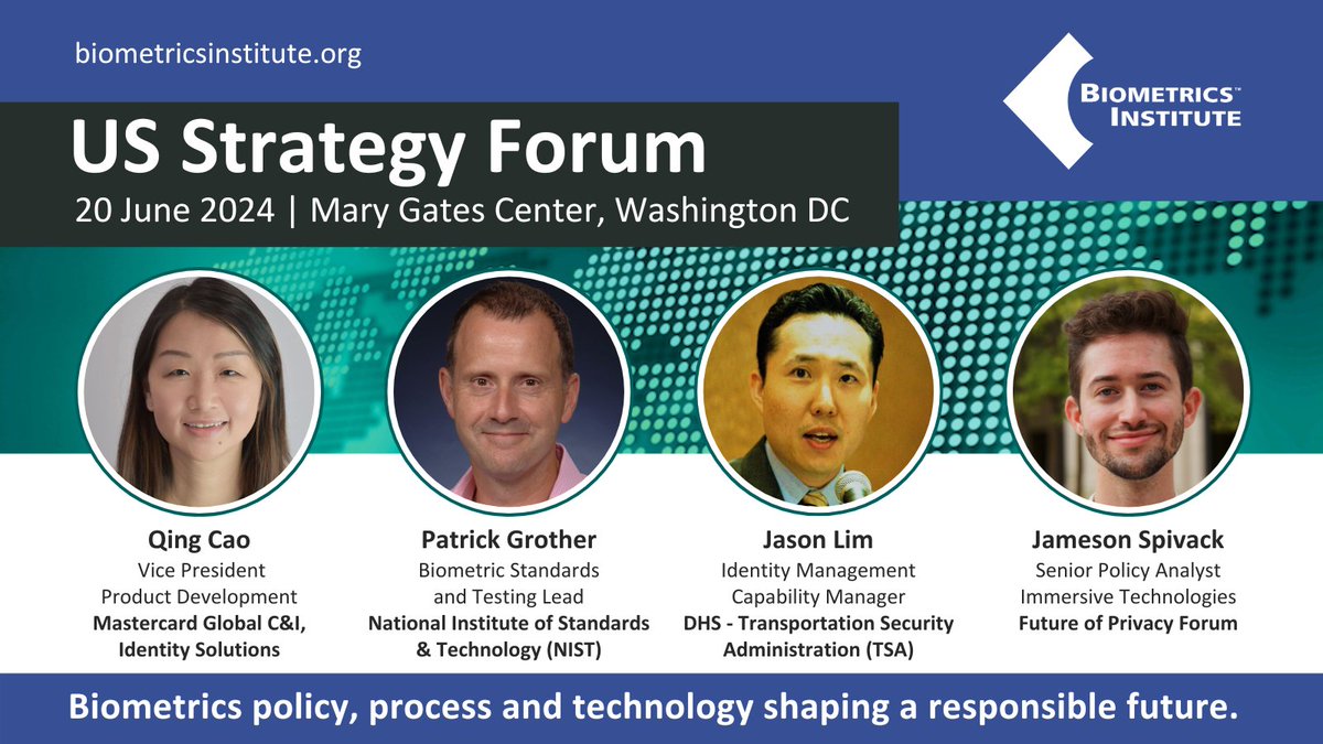 A comprehensive line up sets the stage for off-the-record #BiometricsStrategy discussions at this year’s US Strategy Forum. Join key stakeholders and decision-makers shaping the future of #biometrics. Register: bit.ly/bistrategy2024.

#BIDebates #responsiblebiometrics