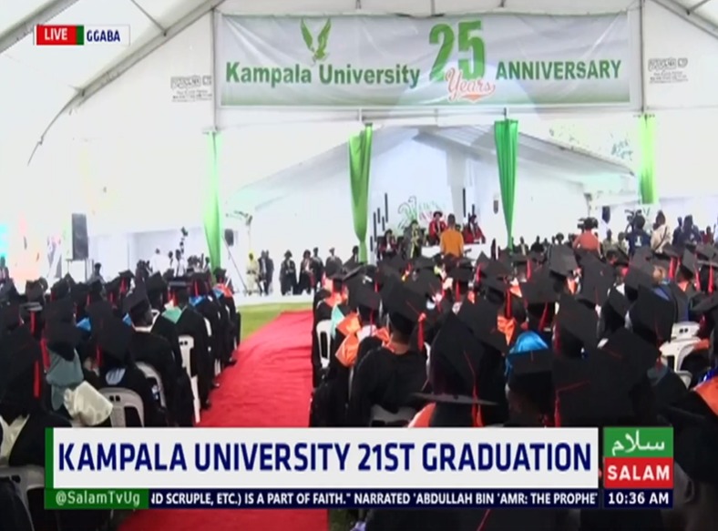 Happening now; @klauniversity 21st Graduation Ceremony live at main Campus (Ggaba). 

#KUGrad24 #SalamUpdates